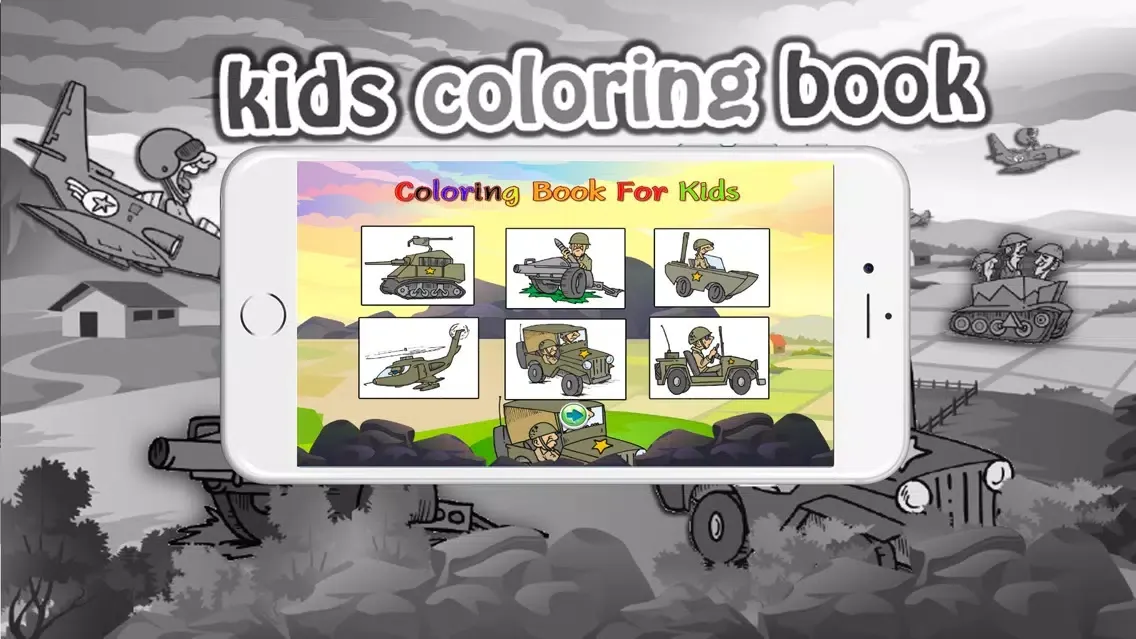 Capturas de tela do Coloring books (Soldier) : Coloring Pages & Learning Educational Games For Kids Free!