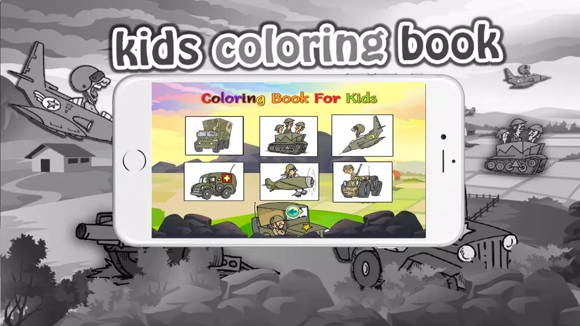 Capturas de tela do Coloring books (Soldier) : Coloring Pages & Learning Educational Games For Kids Free!