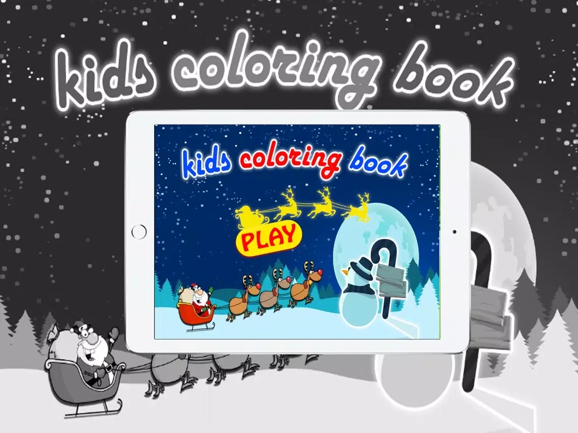 Capturas de pantalla de Coloring books (Christmas) : Coloring Pages & Learning Educational Games For Kids Free! iPad 