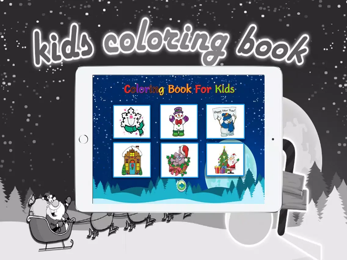 Capturas de pantalla de Coloring books (Christmas) : Coloring Pages & Learning Educational Games For Kids Free! iPad 