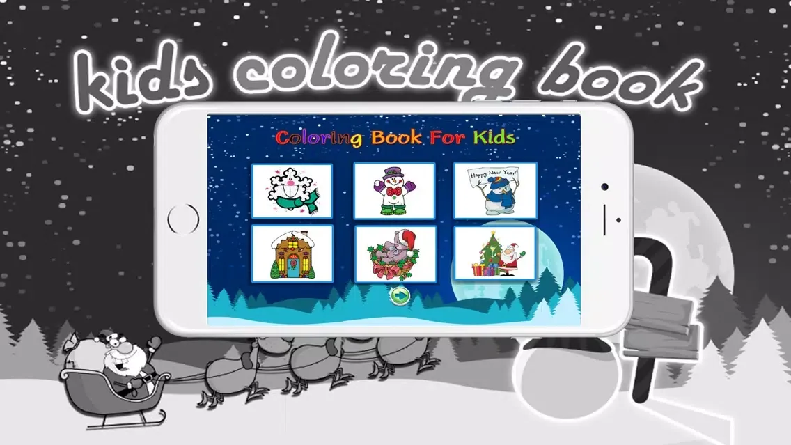 Capturas de pantalla de Coloring books (Christmas) : Coloring Pages & Learning Educational Games For Kids Free!