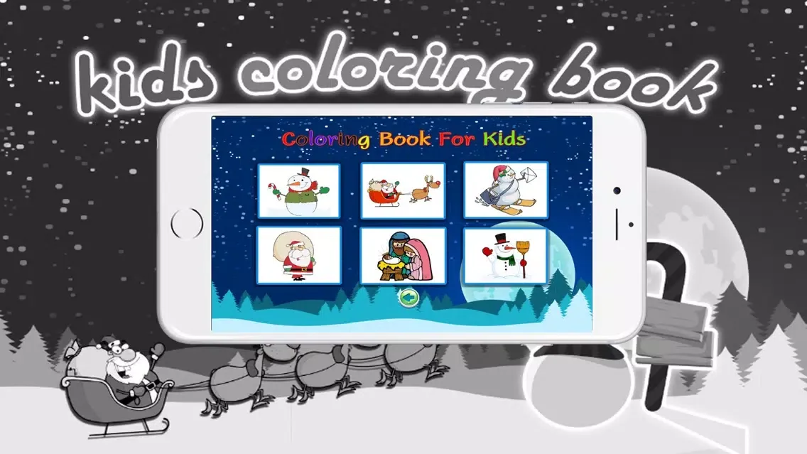Capturas de pantalla de Coloring books (Christmas) : Coloring Pages & Learning Educational Games For Kids Free!