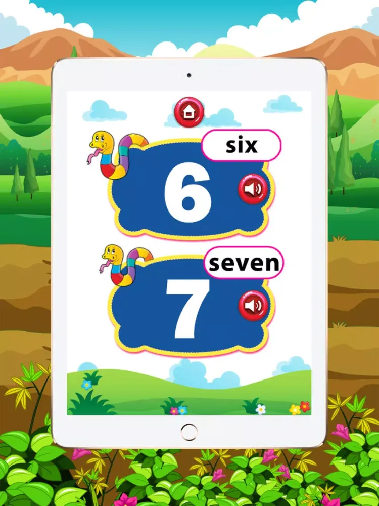 Learn English vocabulary: learn numbers 1 to 100 - free education games for kids and toddlers iPad 应用截图