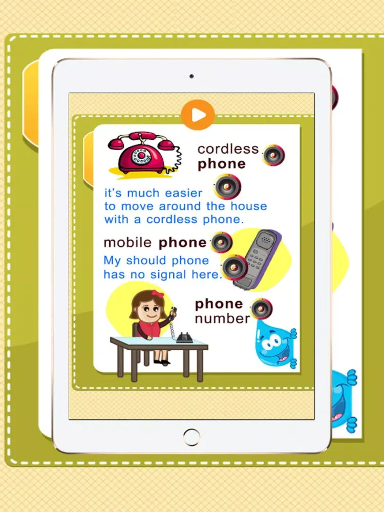 ภาพหน้าจอของ Learning English free : Listening and Speaking vocabulary English For Kids and Beginners iPad 