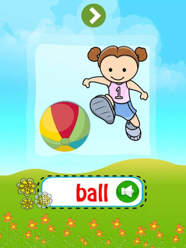 Ảnh chụp màn hình của Learn English Vocabulary lessons 2 : learning Education games for kids Free iPad 