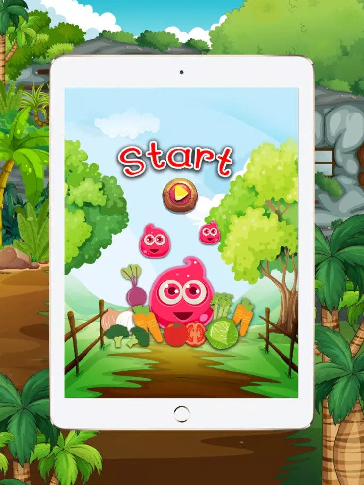 Screenshot di Learn English beginners : vegetables : learning games for kids - free!! iPad 
