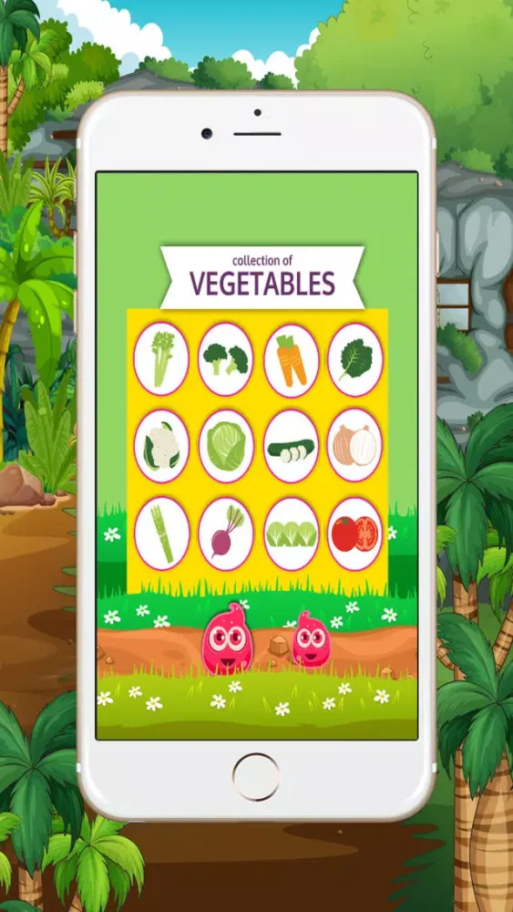 Screenshot di Learn English beginners : vegetables : learning games for kids - free!!