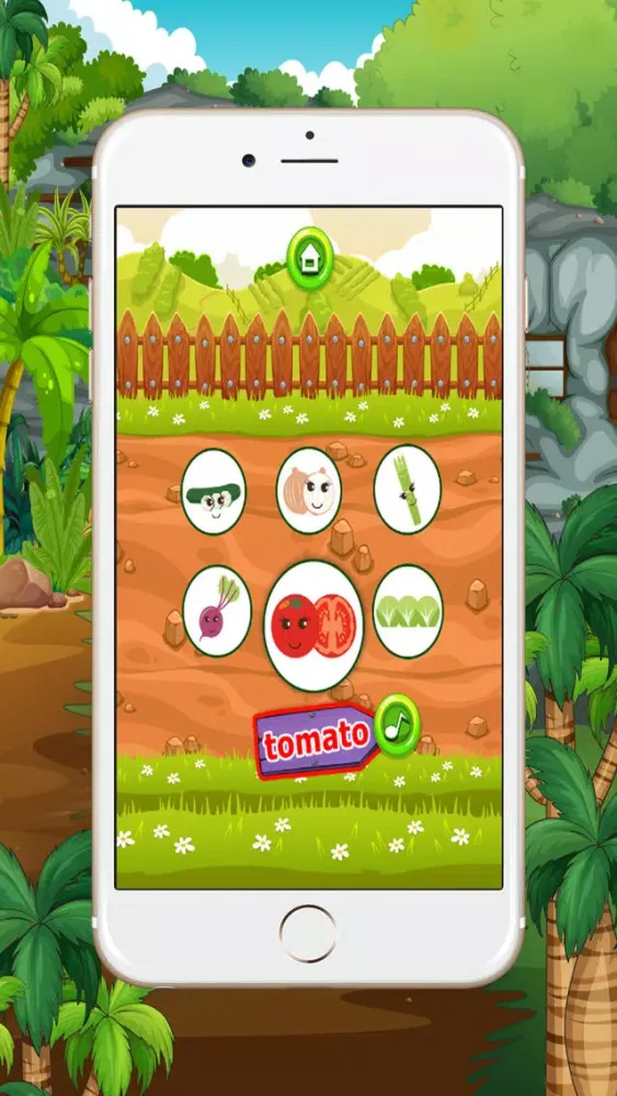 Screenshot di Learn English beginners : vegetables : learning games for kids - free!!