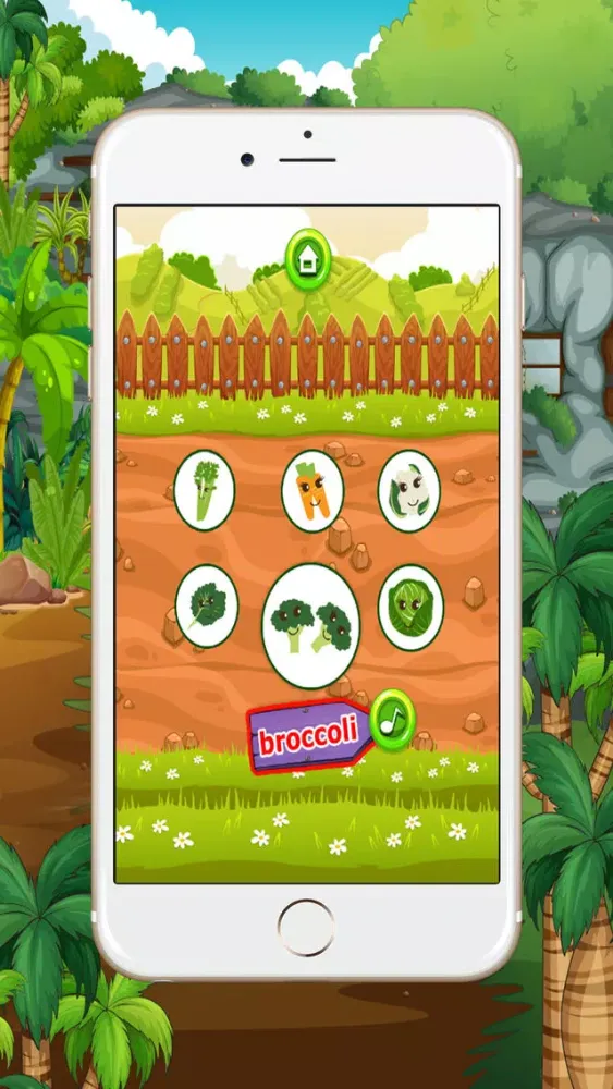 Screenshot di Learn English beginners : vegetables : learning games for kids - free!!