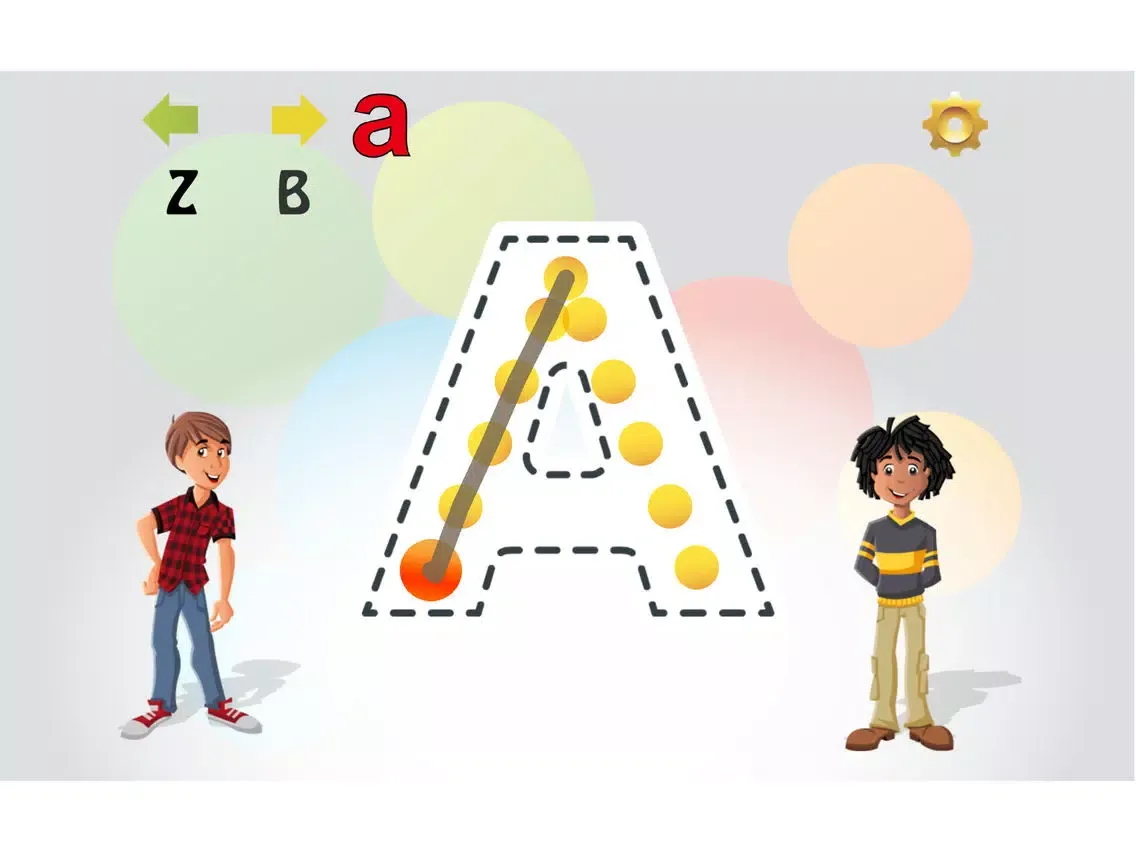 Trace English Letters iPad  스크린샷