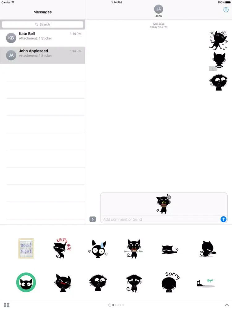 Capturas de pantalla de Animated Sneaky Cat iPad 
