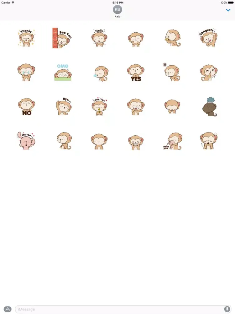 Capturas de pantalla de Animated Cheaky Monkey iPad 