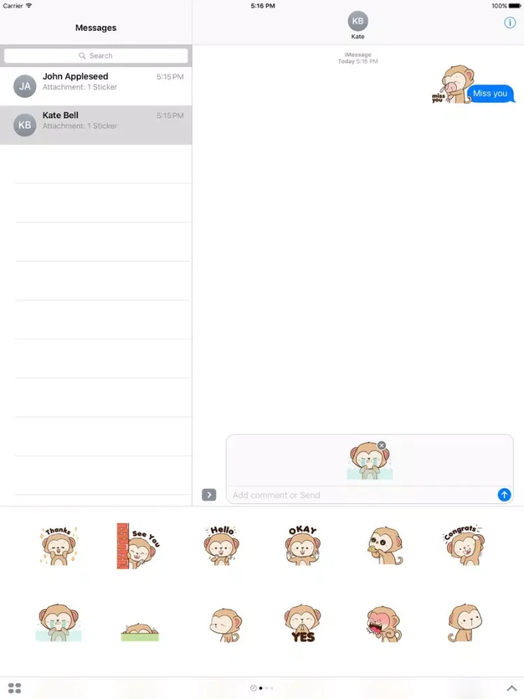 Capturas de pantalla de Animated Cheaky Monkey iPad 