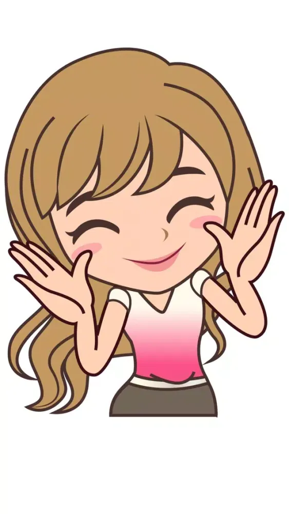 Screenshot di Cheerful Girl Sticker for iMessage by AMSTICKERS