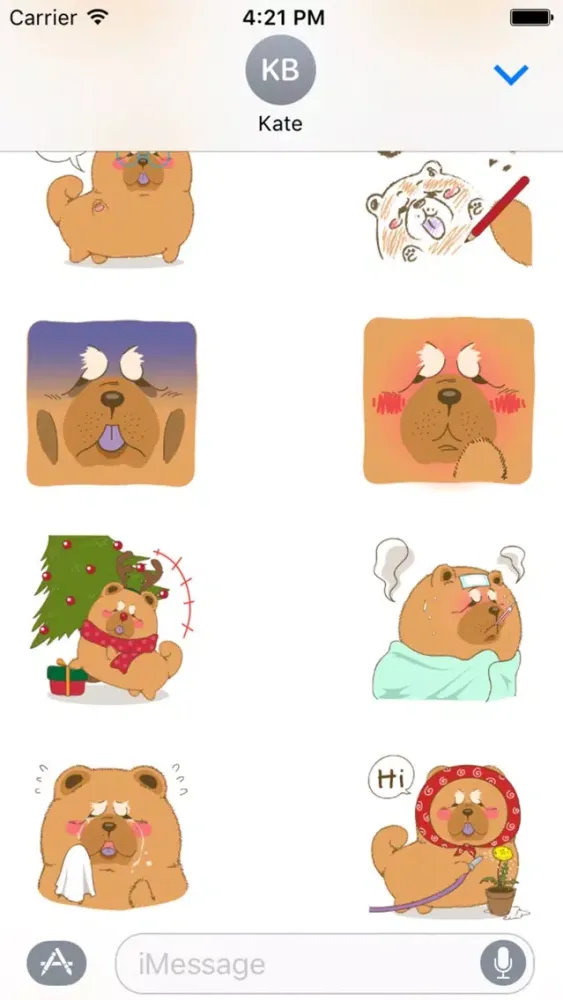 Chowchow dog Sticker スクリーンショット