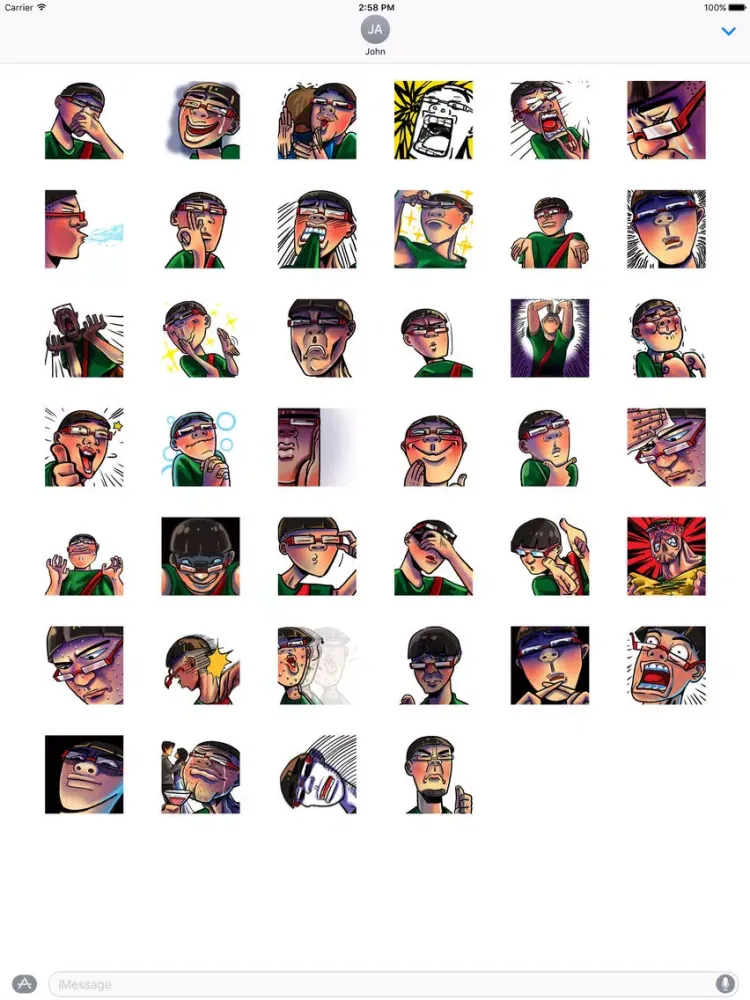 تصاویر Exaggerate Sticker iPad 