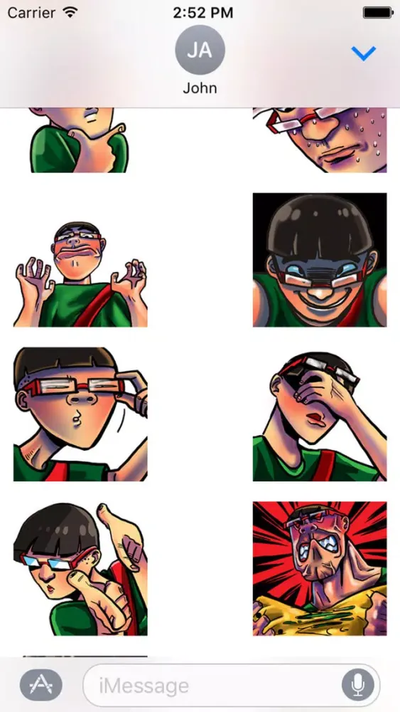تصاویر Exaggerate Sticker