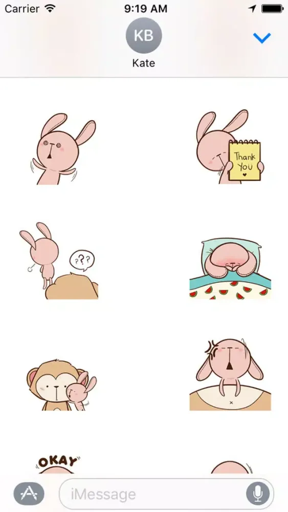 Ảnh chụp màn hình của Animated Pink Rabbit