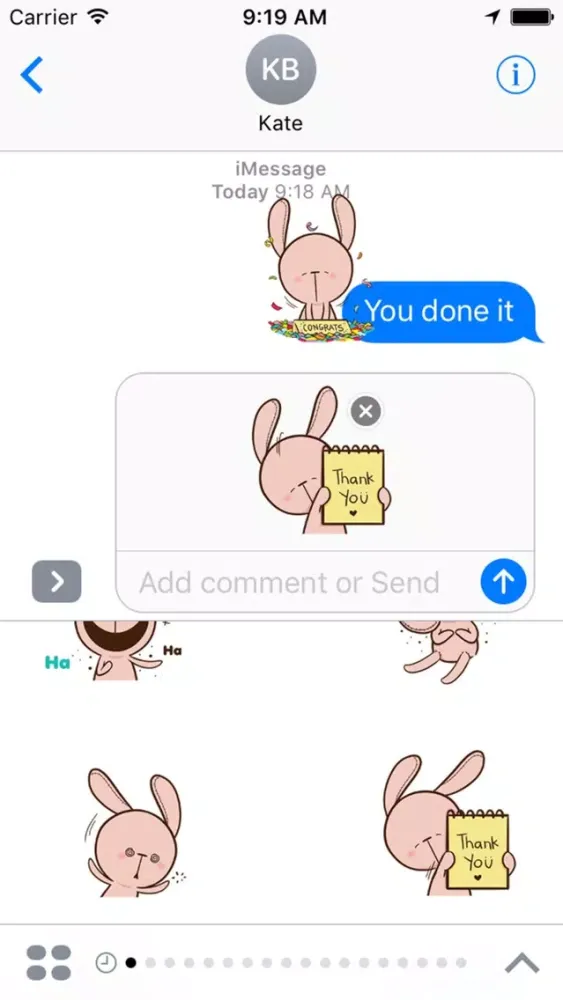 Ảnh chụp màn hình của Animated Pink Rabbit