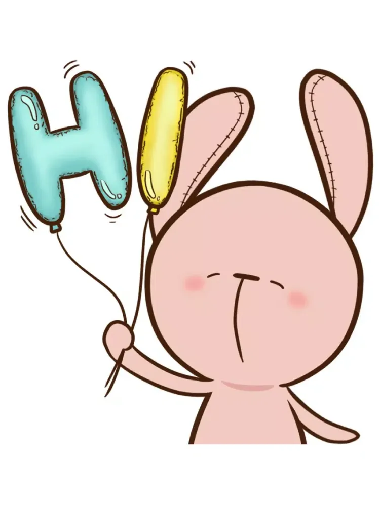 Capturas de tela do Pinky Rabbit Sticker iPad 