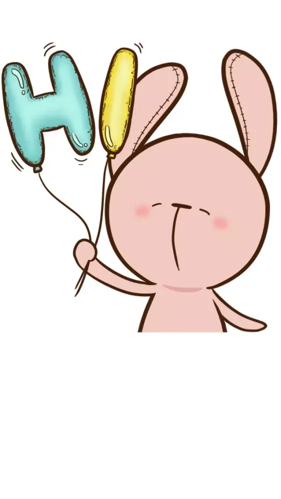 Capturas de tela do Pinky Rabbit Sticker