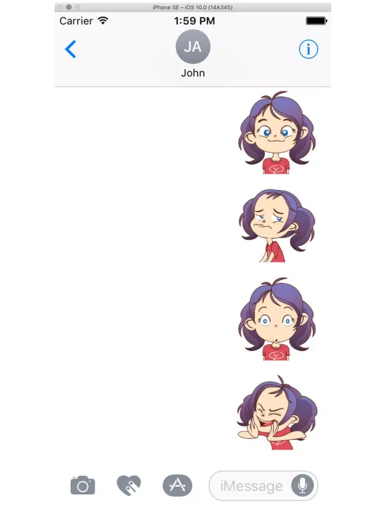 صور Purple Girl iPad 
