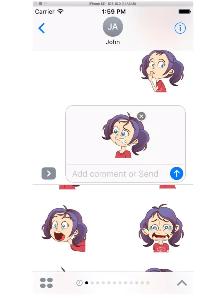 صور Purple Girl iPad 
