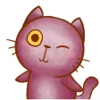 Violet Kitten for iMessage by AMSTICKERS Violet Kitten for iMessage by AMSTICKERS