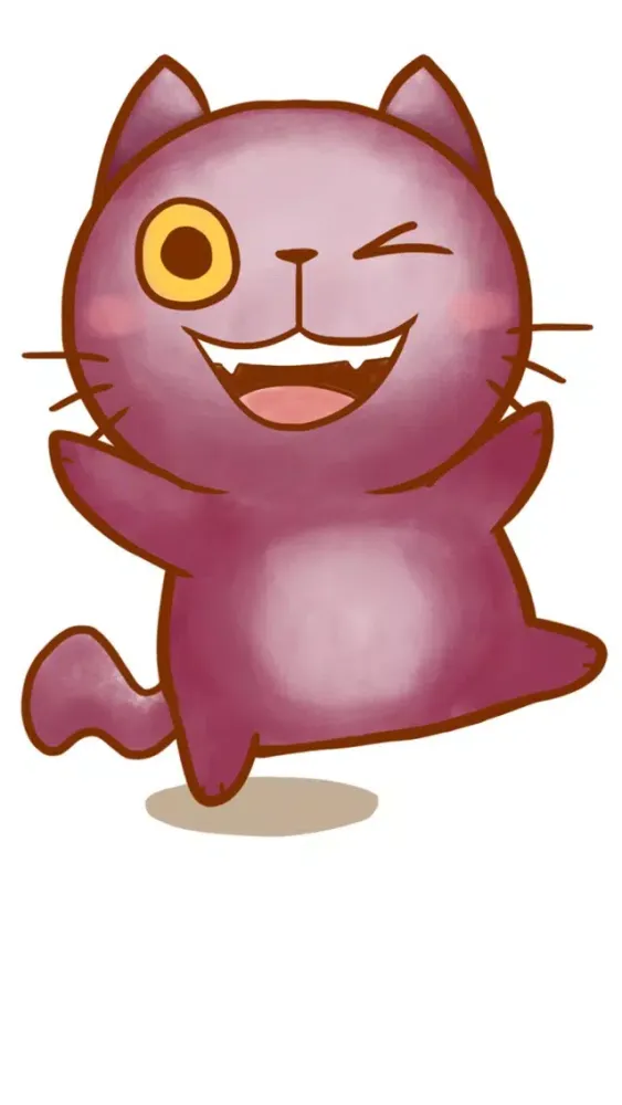 Скриншоты Violet Kitten for iMessage by AMSTICKERS
