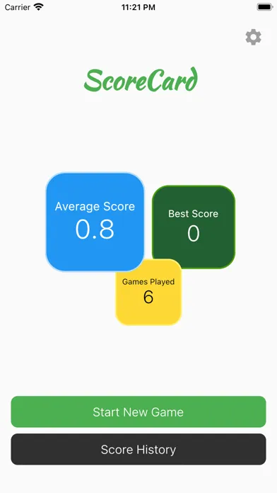 Tangkapan skrin Golf Scorecard: the Simplest