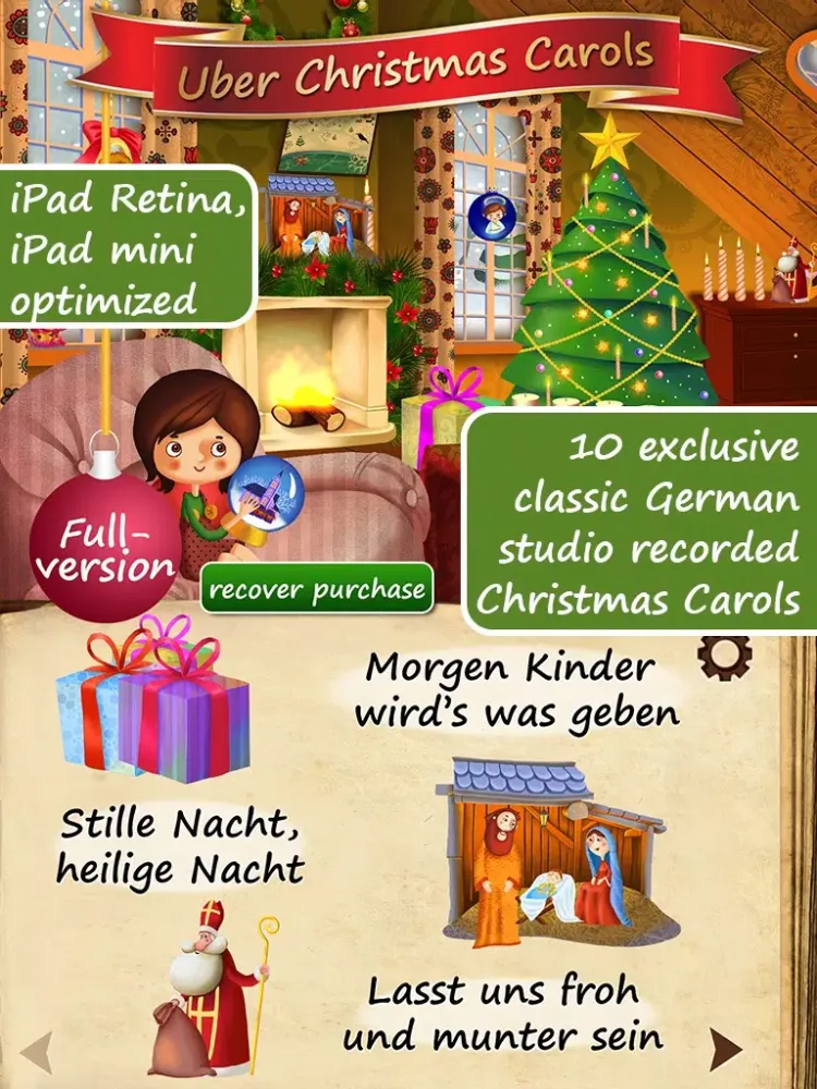 Uber Christmas Carols (German) HD | sing along and enjoy ~ Free iPad  スクリーンショット