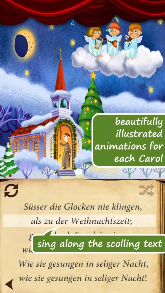 Ảnh chụp màn hình của Uber Christmas Carols (German) | sing along ~ Free