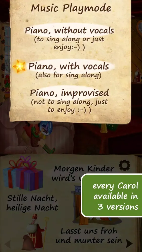 Ảnh chụp màn hình của Uber Christmas Carols (German) | sing along ~ Free