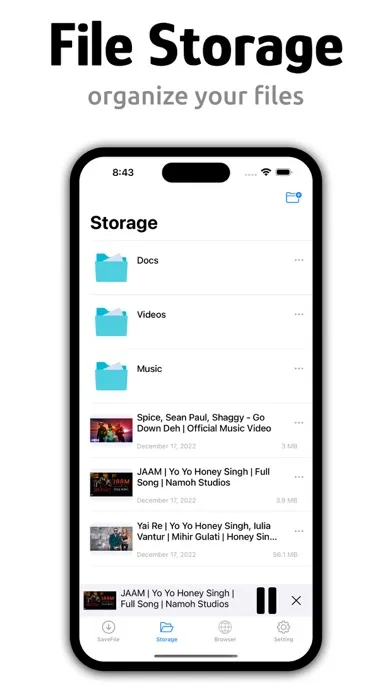 AnyFile: Offline File, Browser سکرین شاٹس