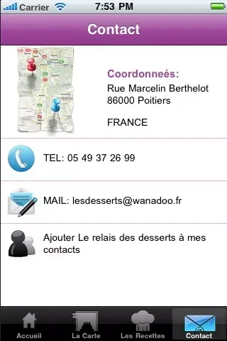 Côté Dessert應用截圖