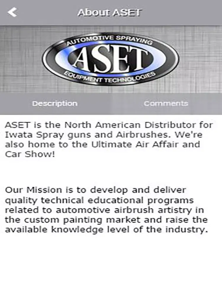 ASET iPad 应用截图