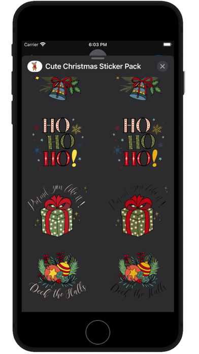 Cute Christmas Stickers :) स्क्रीनशॉट