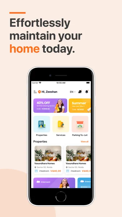 Capturas de tela do Intercom - Smart Living