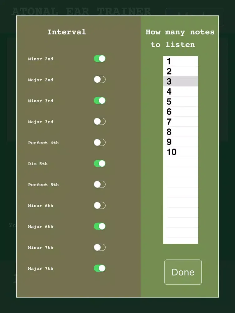 Screenshot di ATONAL EAR TRAINER - Advanced Ear Training Technique iPad 