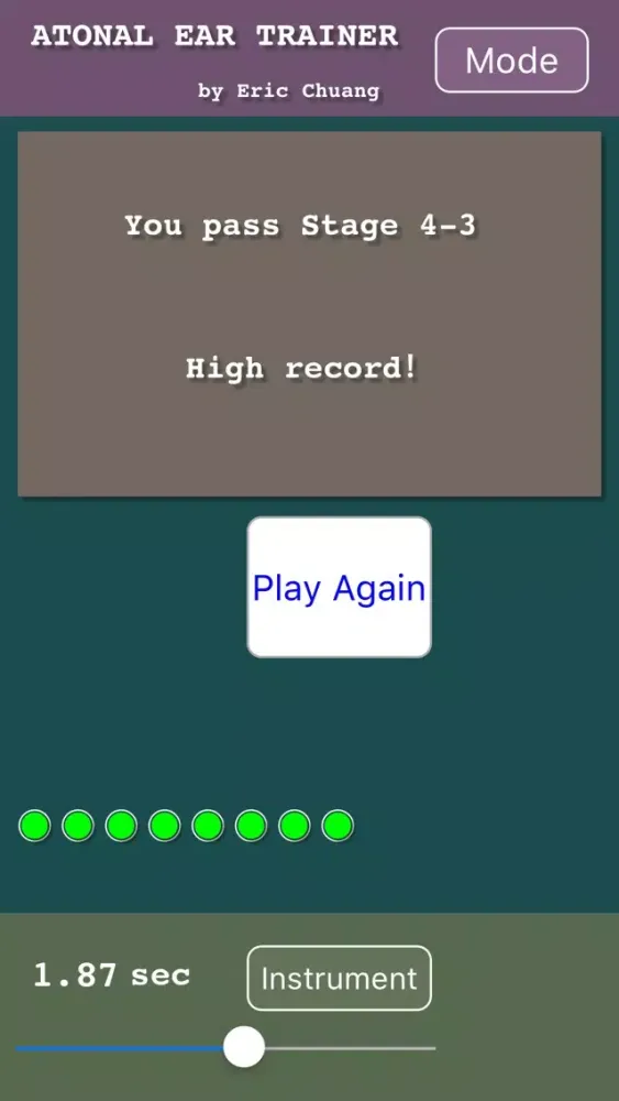 Screenshot di ATONAL EAR TRAINER - Advanced Ear Training Technique