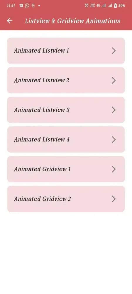 صور Flutter Animation Gallery
