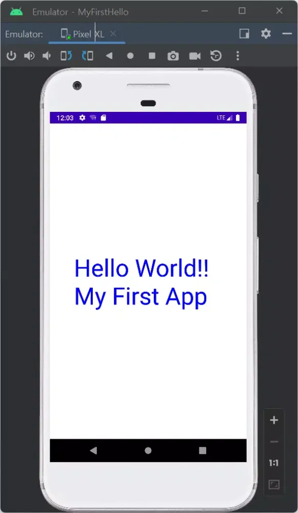 my first app Screenshots