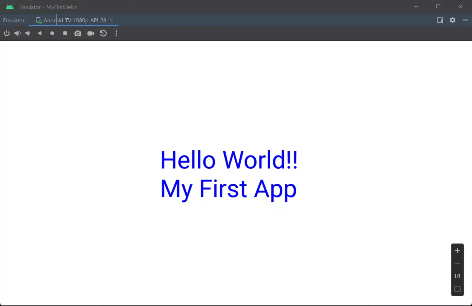my first app Screenshots