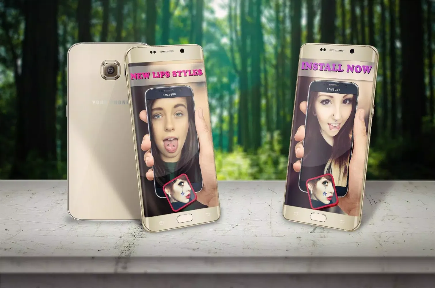 Capturas de pantalla de Piercing sur Photo Editeur
