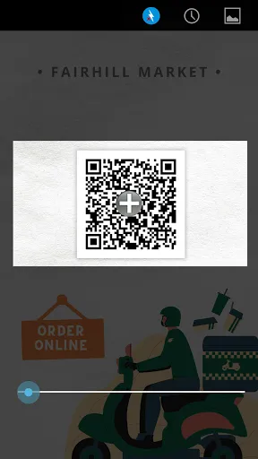 Tangkapan skrin Lightning QR code scanner
