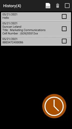 Tangkapan skrin Lightning QR code scanner