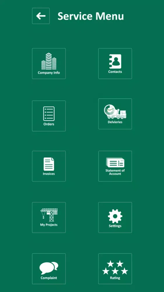 Customer App for Saudi Readymix Concrete Co. Ltd. Screenshots
