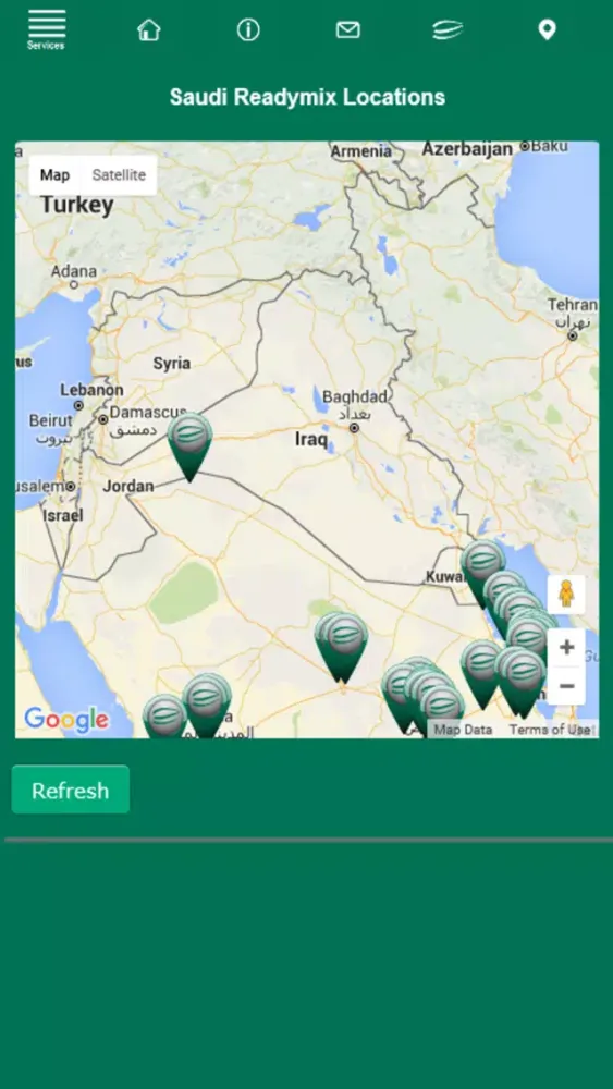 Customer App for Saudi Readymix Concrete Co. Ltd. Screenshots