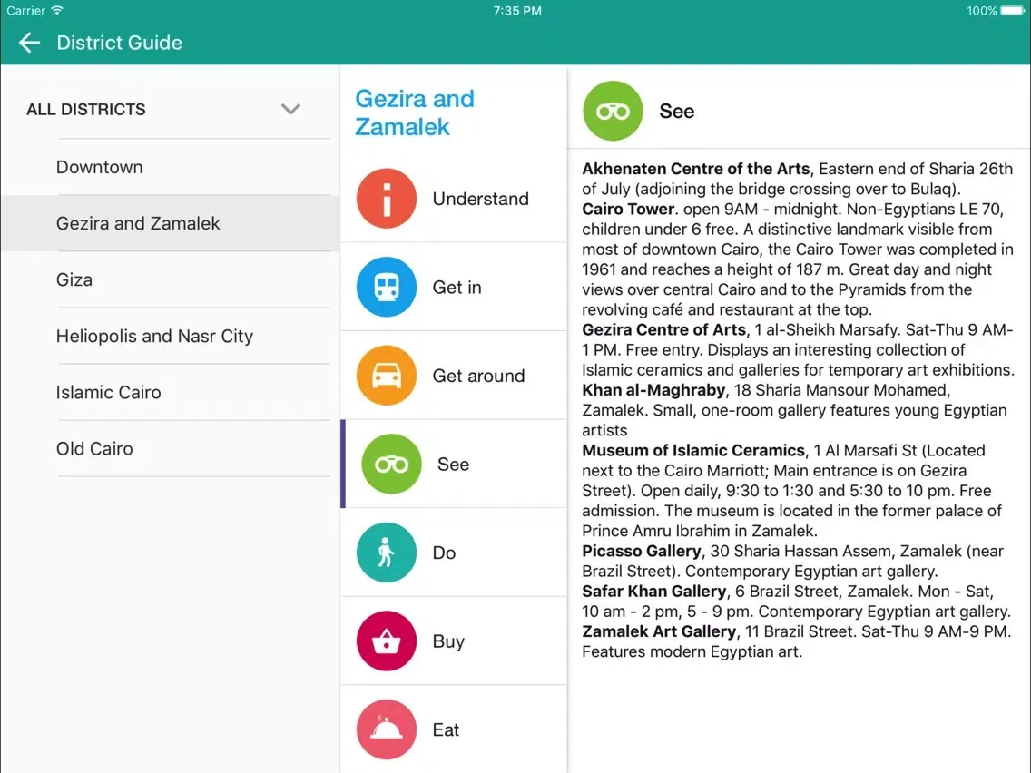 Screenshot di Cairo Travel - Pangea Guides iPad 