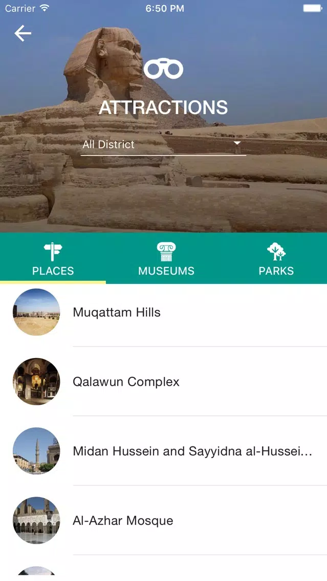 Tangkapan skrin Cairo Travel - Pangea Guides
